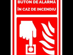 Semn pentru buton de alarma in caz de incendiu