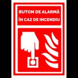 Semn pentru buton de alarma in caz de incendiu