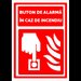 Semn pentru buton de alarma in caz de incendiu